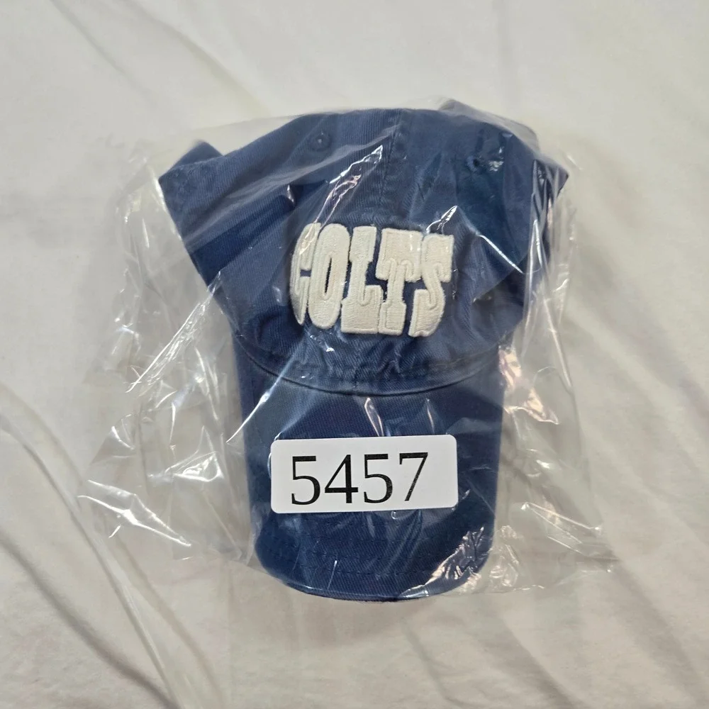 Indianapolis Colts‎ NFL Team Apparel Stretch Fit Hat Cap Blue SM Distressed